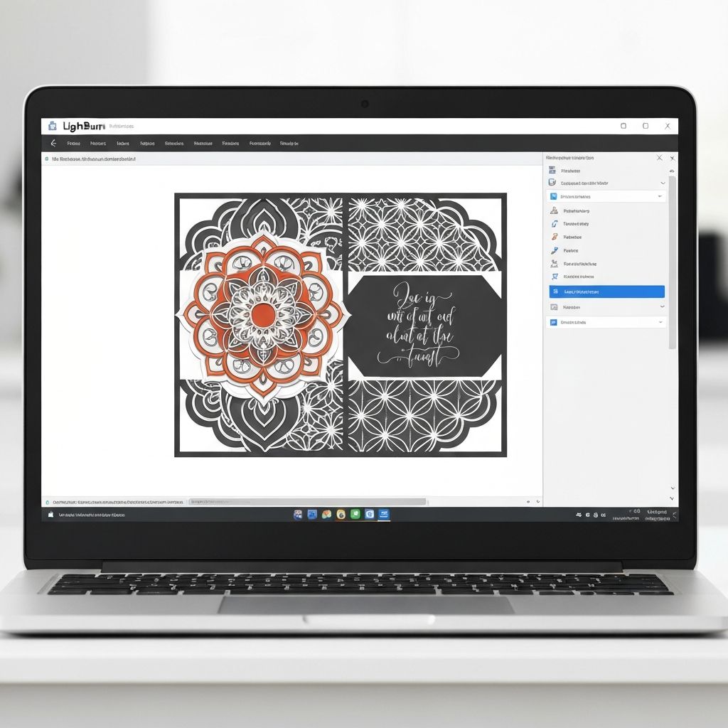 LightBurn Software Interface